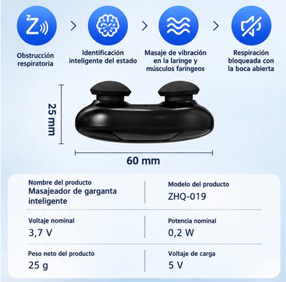 Antironquidos portátil con masaje suave
